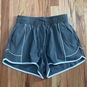YPB motionTEK High Rise Lined Workout Short GRAY